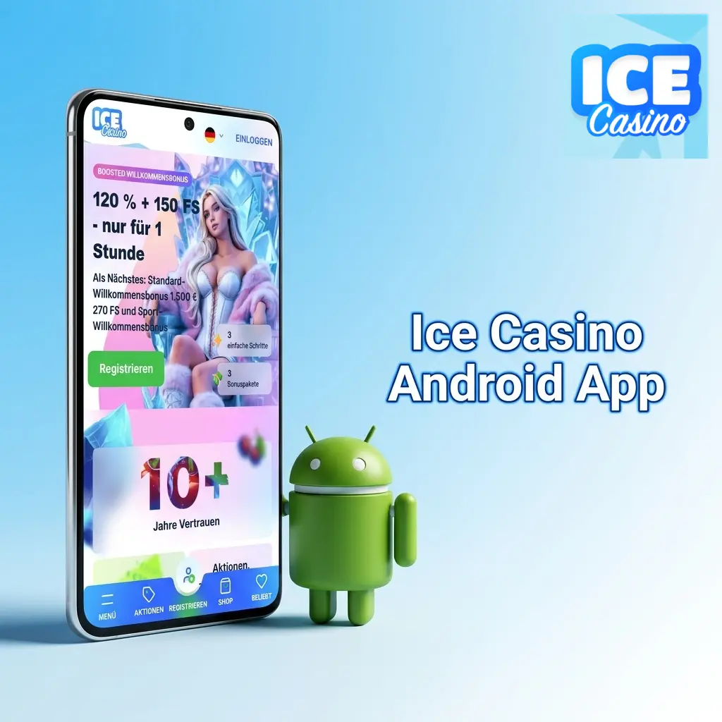 Ice Casino Android App – kostenlose mobile Casino-App für Sportwetten und Spiele auf Android-Geräten