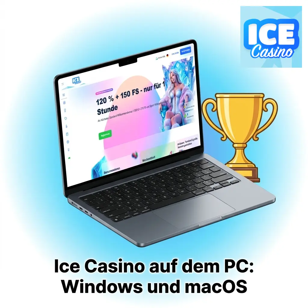 Ice Casino im Browser auf Windows und macOS – keine Desktop-App erforderlich, direkt auf icecasino.com spielen
