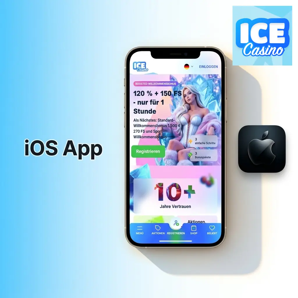 Ice Casino iOS-App für iPhone und iPad ab iOS 12.0 – Installation über den App Store