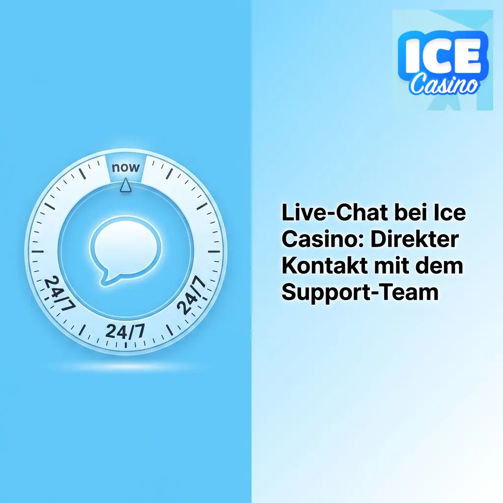 Ice Casino Live-Chat Support: Direkter Kontakt über Chat-Symbol für schnelle Hilfe bei Problemen und Fragen