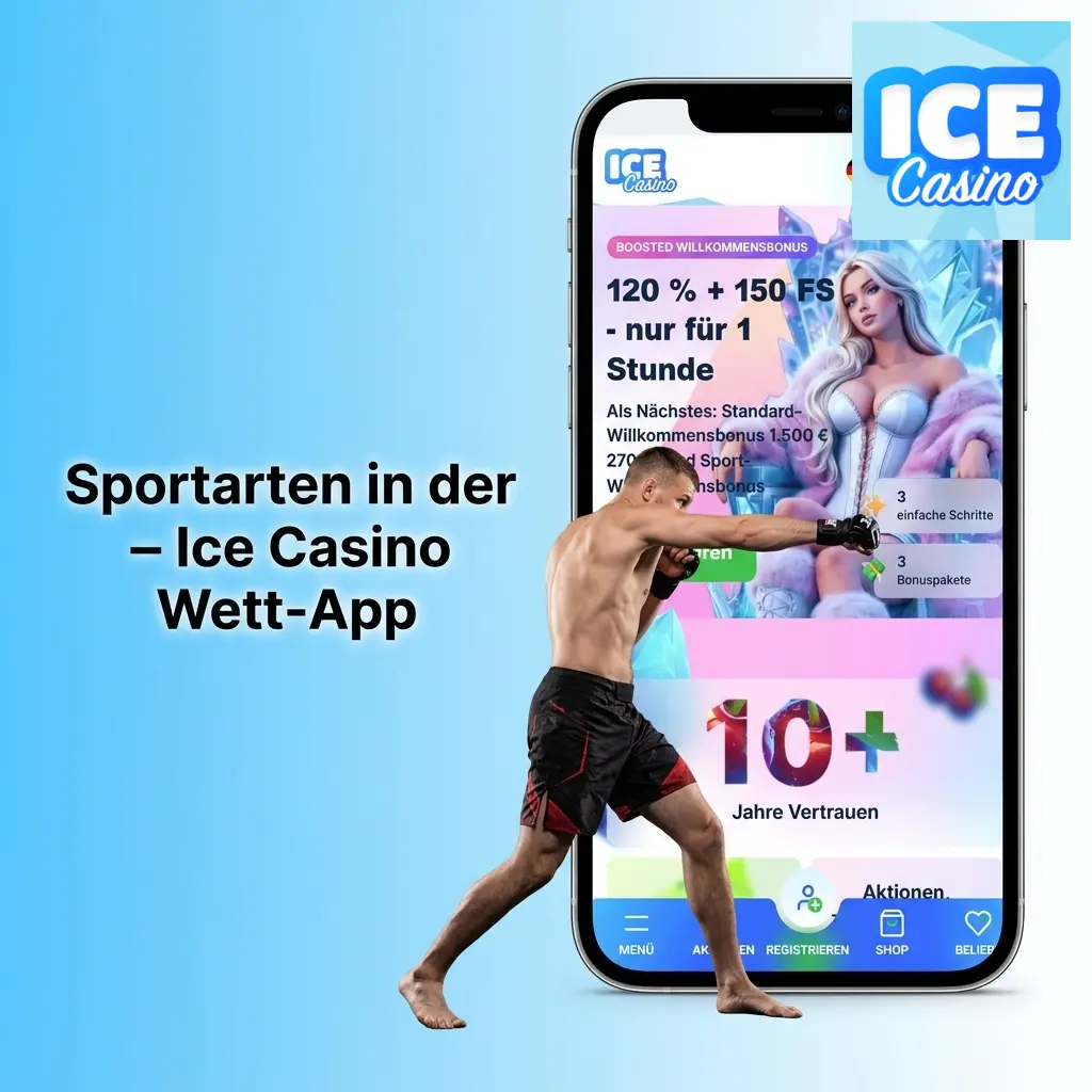Sportarten in der Ice Casino Wett-App: Fußball, Tennis, Basketball, eSports und mehr im LIVE- und LINE-Modus