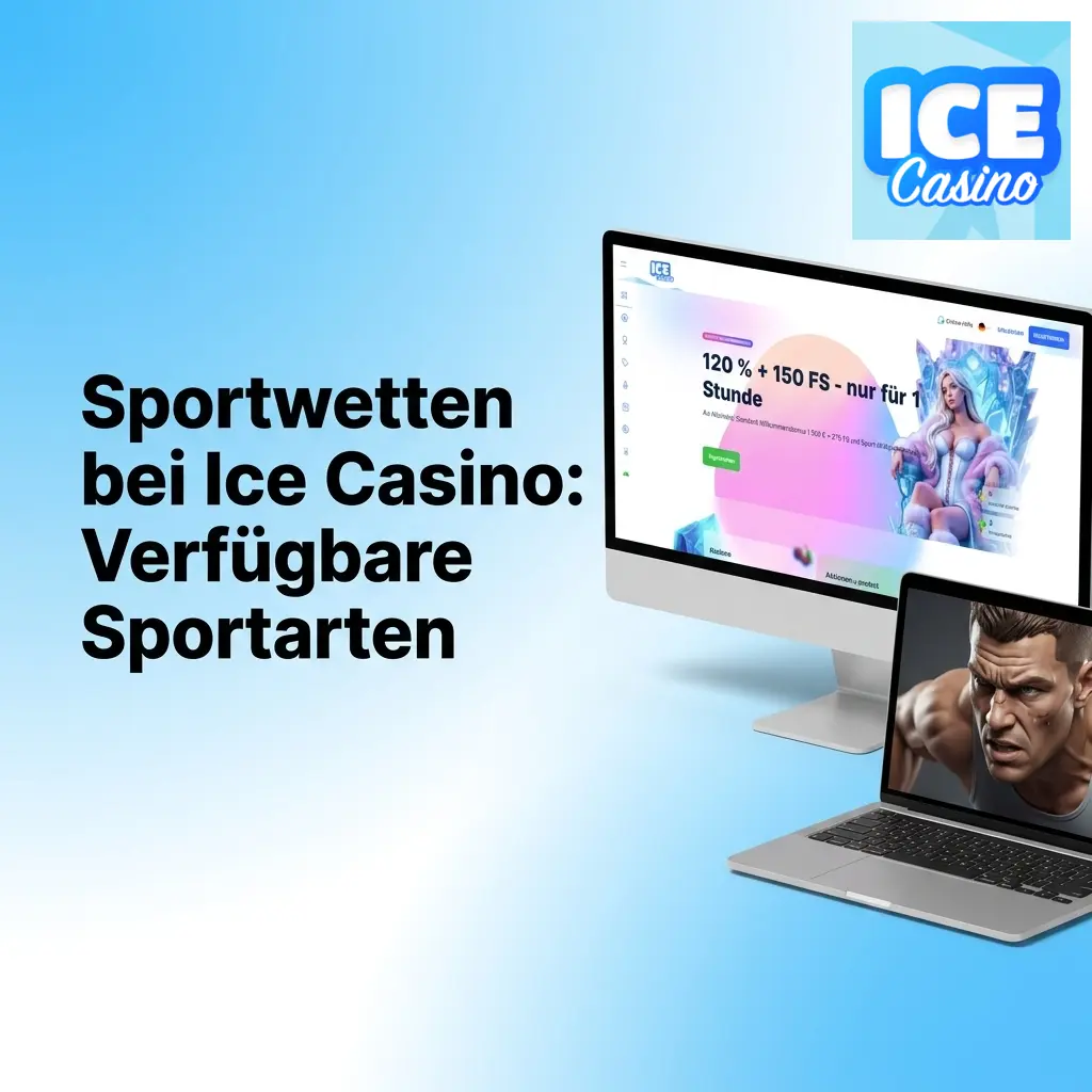 Sportwetten bei Ice Casino: Auswahl an Sportarten wie Fußball, Tennis, Basketball, Eishockey und eSports