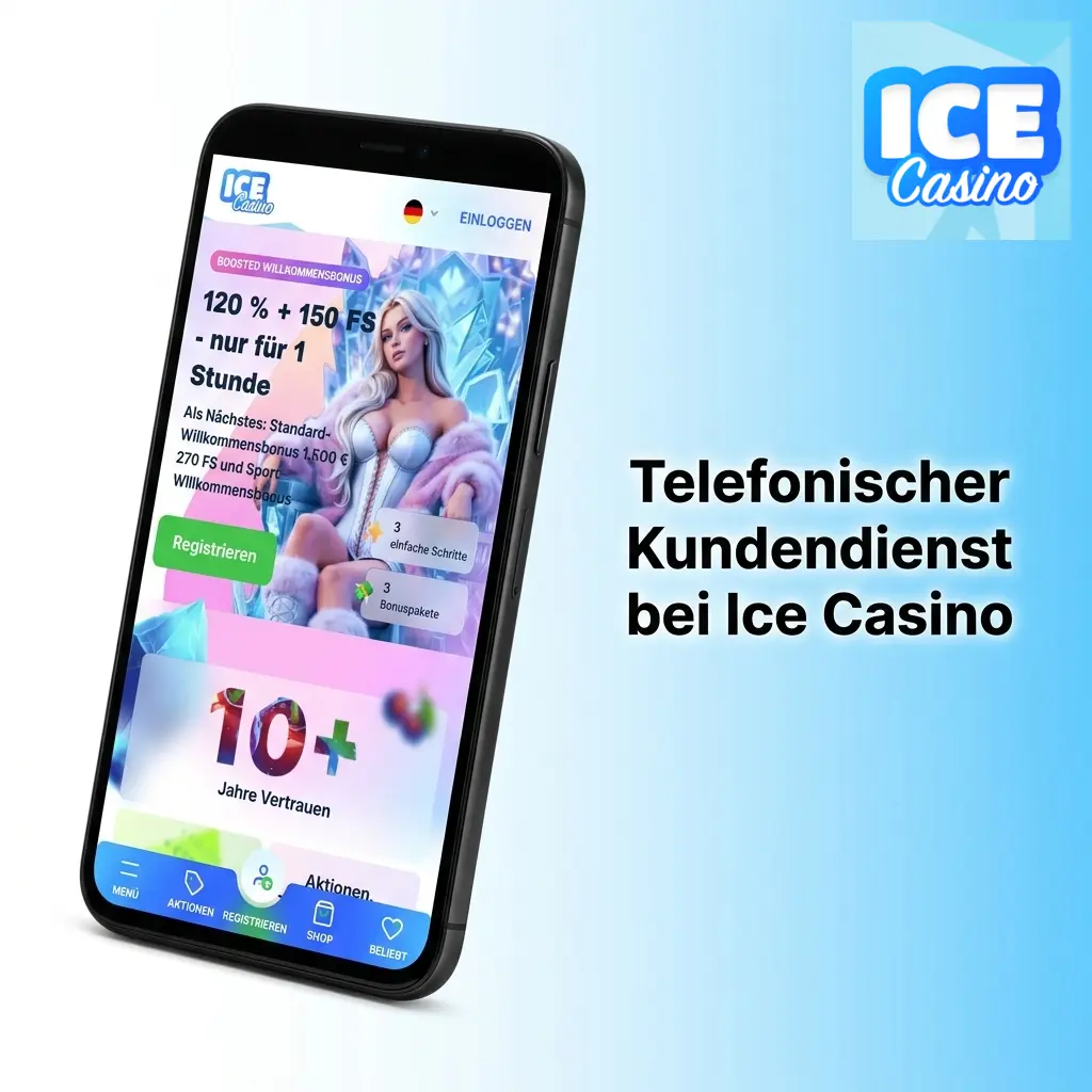 Ice Casino Kundendienst: Kein Telefon-Support, Live-Chat als empfohlene Alternative rund um die Uhr verfügbar