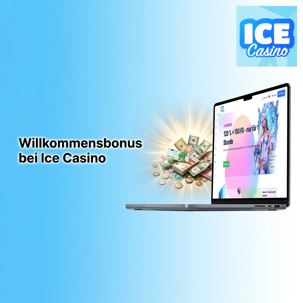 Ice Casino Willkommensbonus: bis zu 1.500 EUR und 270 Freispiele auf die ersten vier Einzahlungen